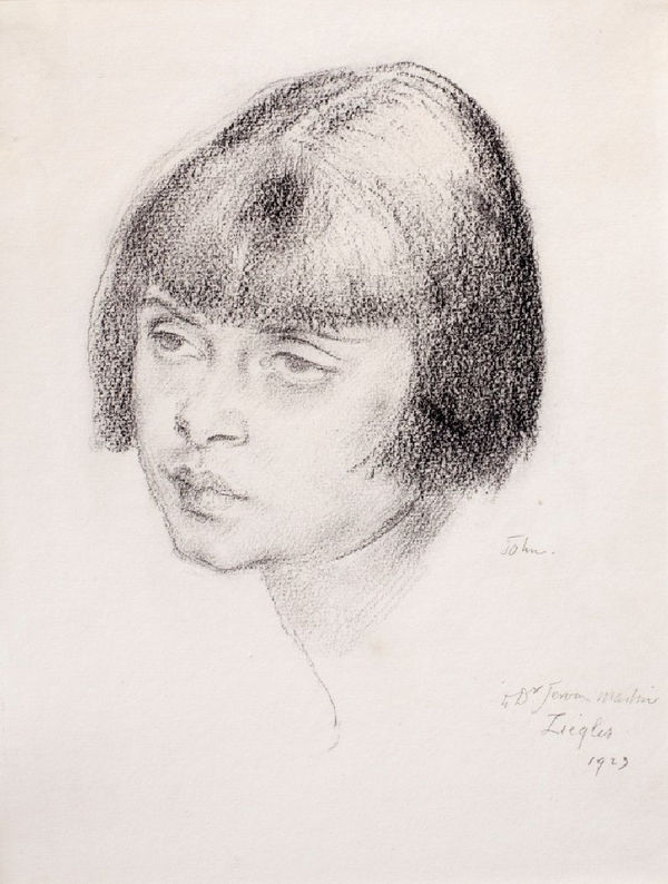 AUGUSTUS JOHN, Portrait of a Young Woman, c. 1923