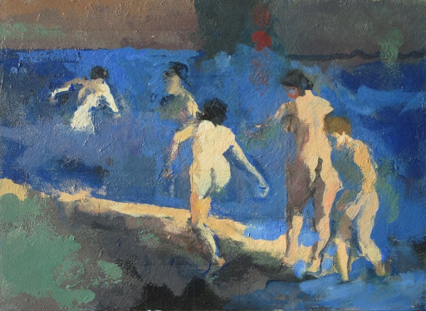 ROBERT DUKES, Night Swimming, Homage to Mike Andrews, 2019