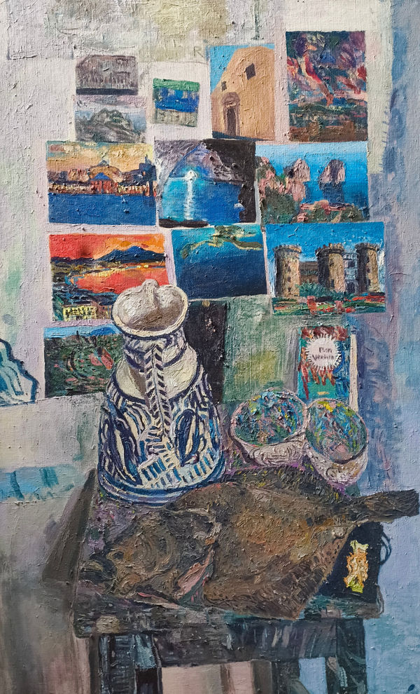 SUSAN WILSON, Fish and Harbour painting, 2024