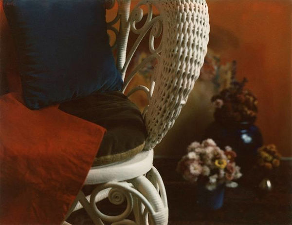 Marie Cosindas, Floral with Wicker Chair, c. 1962-1963