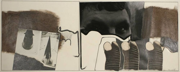 John Wood Tyrone Guy and Rocket, 1968 Mixed-media gelatin silver print, printed c. 1968 8 x 20 in (20.3 x 50.8 cm)