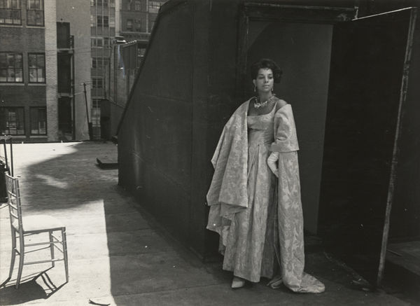 Ruby Dee on Roof, New York