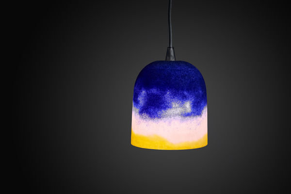 Joshua Kerley, Sinter Pendant Light - Yellow, Pink, and Cobalt, 2020