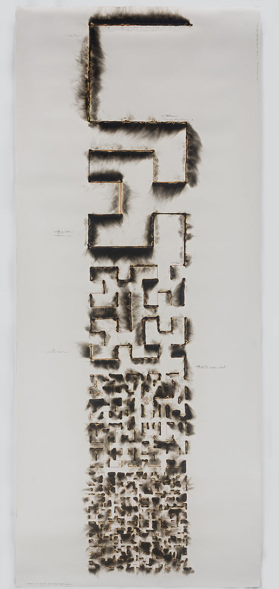 Jitish Kallat, Wind Study (Hilbert Curve), 2017
