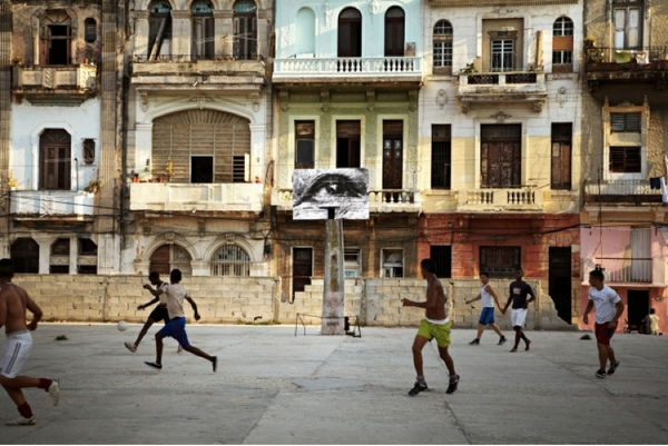 JR, The Wrinkles of the City, La Havana, Nidia Mulet Rojas, (artwork by JR, project by JR & José Parlá), Cuba, 2012