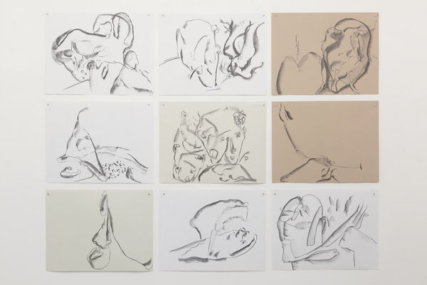 Atalay Yavuz, I could stay up all night and make mistakes, and none of them would count. Installation view, 2022. Galerie Elisabeth & Klaus Thoman, Vienna.