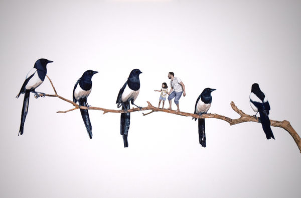 Fabien Mérelle, Pie au carré, 2025