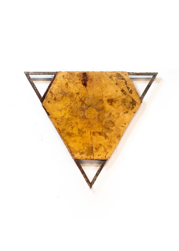 Ballistic grade Kevlar®, steel, rust, resin, fiberglass