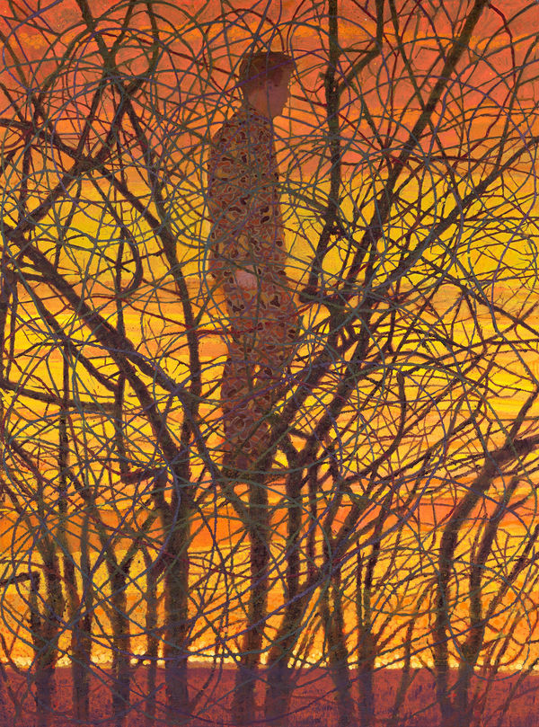 Bending Birches, 2022 Oil on canvas