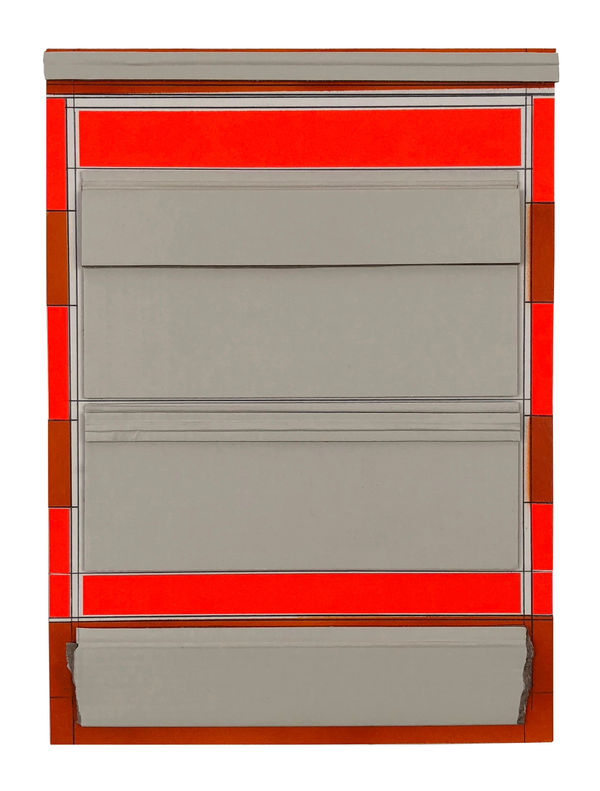 Toma 5, 2018 Collage, spray paint, pencil on paper