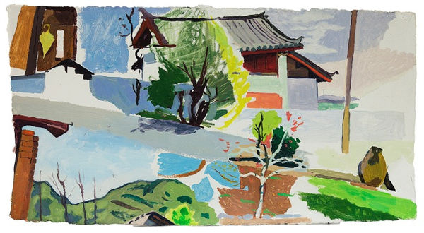 Dan Talbot, Umbrella, Road and Little Tree, 2013