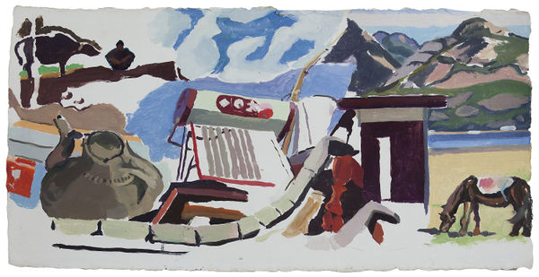 Dan Talbot, Grandpa and water buffalo, 2013