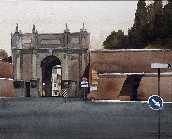 Thomas Sgouros, Rome Series: Triumphal Arch, Lucca, 1983-84