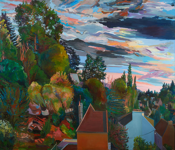 Nancy Friese From the Hillside to the Sea, 2000 oil on linen 72 x 84 inches