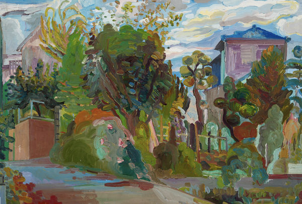 Nancy Friese Shrine Way, 1993 oil on linen 24 x 35 inches