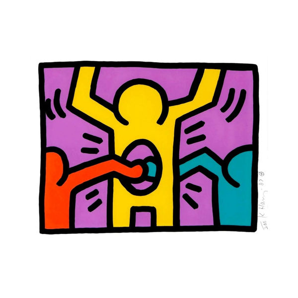 Keith Haring, Pop Shop 1 AP Plate C, 1987