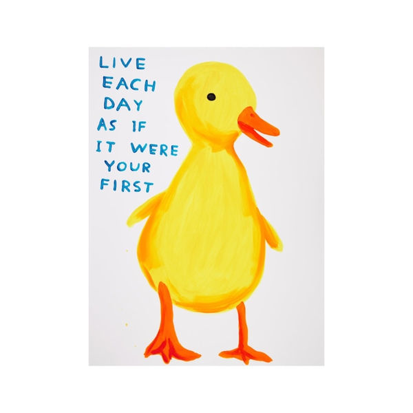 David Shrigley, Live Each Day as if it Were Your First, 2022