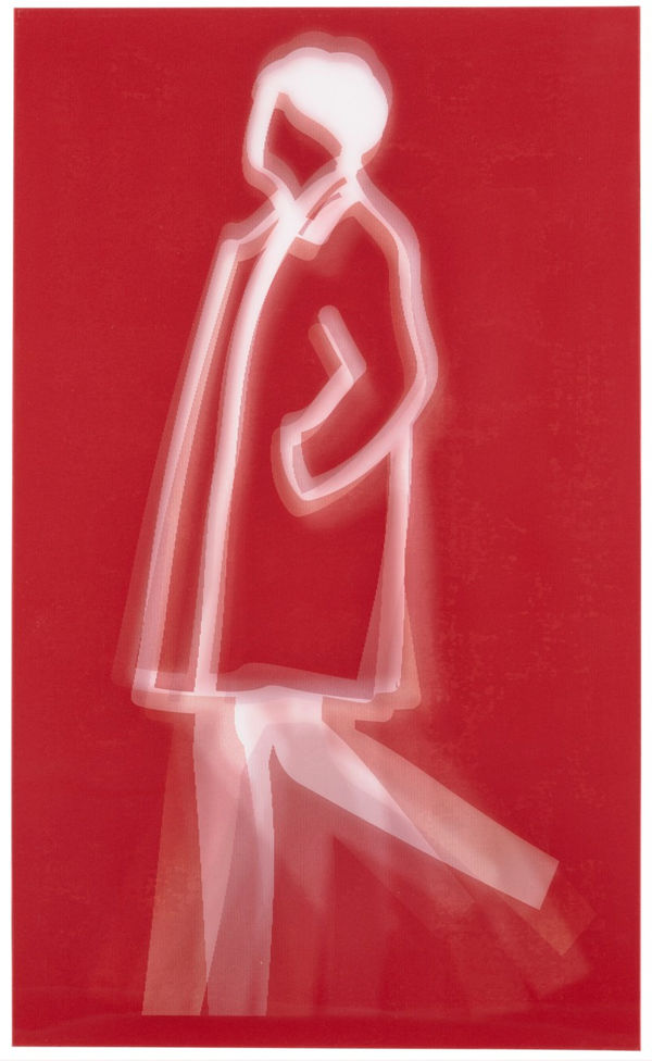 Julian Opie, Curly hair, from: Old Street Walkers, 2022