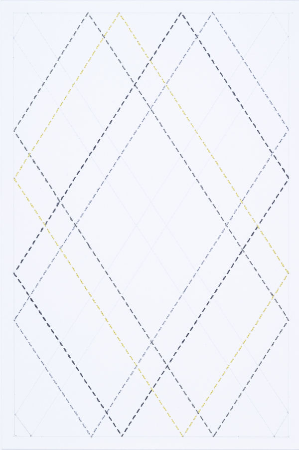 Cecilia Charlton, Quilted Composition [white // diamonds] , 2019