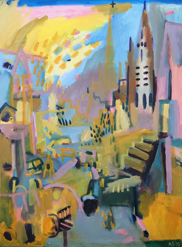 Katie Sollohub, Evening Light in Brittany, 2012