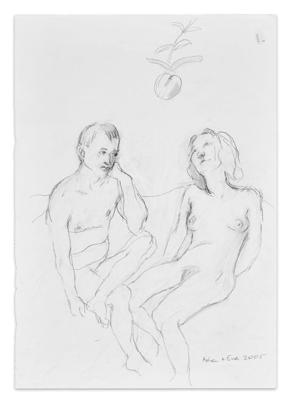 Maria Lassnig, Adam und Eva, 2005