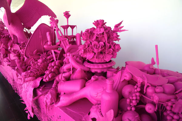 Carlos Betancourt, Let Them Feel Pink (detail view), 2012