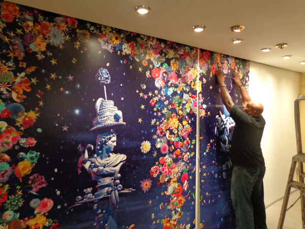 Carlos Betancourt in collaboration with Alberto Latorre, Celestial Garden, (at the Ensemble Vestibule, Celebrity Cruise collection), Corporate Art site-specific permanent installation, 2012