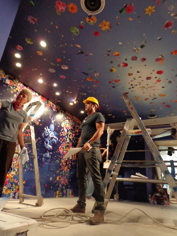 Carlos Betancourt in collaboration with Alberto Latorre, Celestial Garden, (at the Ensemble Vestibule, Celebrity Cruise collection), Corporate Art site-specific permanent installation, 2012