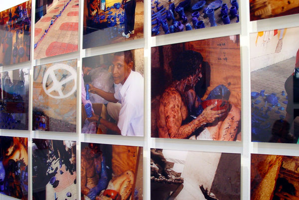 Carlos Betancourt, Interventions with Aracoel Objects, Arco Art Fair, Spain; (installation close up, , 2002-2003