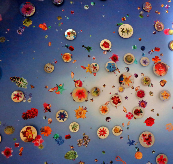 Carlos Betancourt in collaboration with Alberto Latorre, Celestial Garden, (at the Ensemble Vestibule, Celebrity Cruise collection), Corporate Art site-specific permanent installation. (Detail of Ceiling Application), 2012