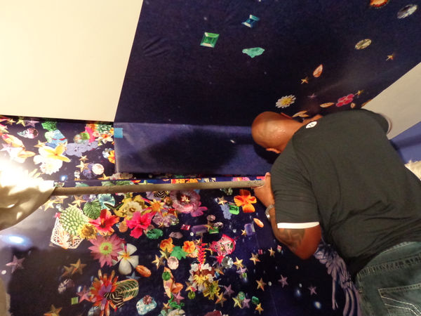 Carlos Betancourt in collaboration with Alberto Latorre, Celestial Garden, (at the Ensemble Vestibule, Celebrity Cruise collection), Corporate Art site-specific permanent installation, 2012