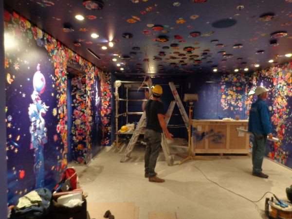 Carlos Betancourt in collaboration with Alberto Latorre, Celestial Garden, (at the Ensemble Vestibule, Celebrity Cruise collection), Corporate Art site-specific permanent installation. (Constructon Site), 2012