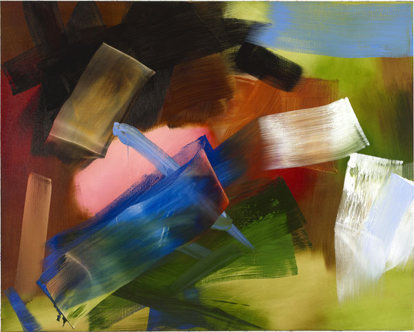 Elise Ansel Fire Fangled Feathers, 2022 oil on linen 48 x 60 inches (ANSEL 43)