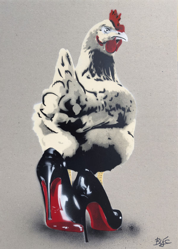 BYĆ, Chicken at The Top // Louboutin (Cream), 2025