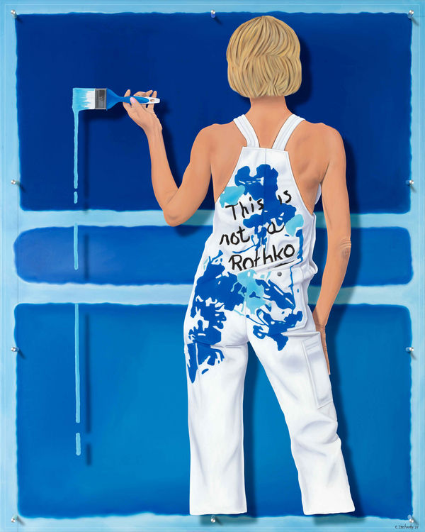 Caroline Dechamby, This is not a Rothko - Bleu, 2024