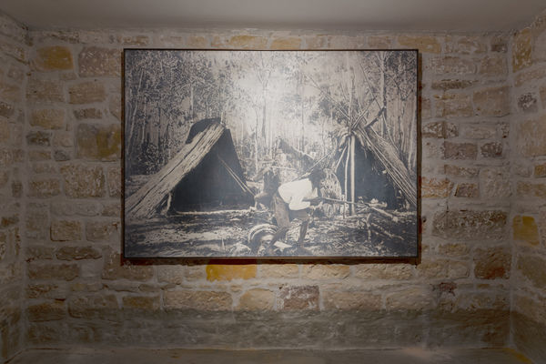 Danie Mellor, The camp at midday (Jimmy’s got a gun), 2023