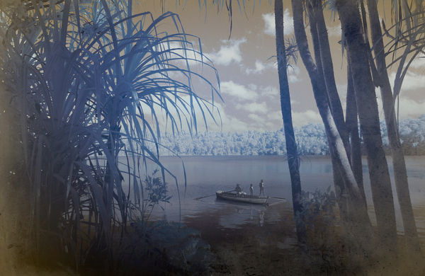 Danie Mellor, At the edge of water (banjari), 2025