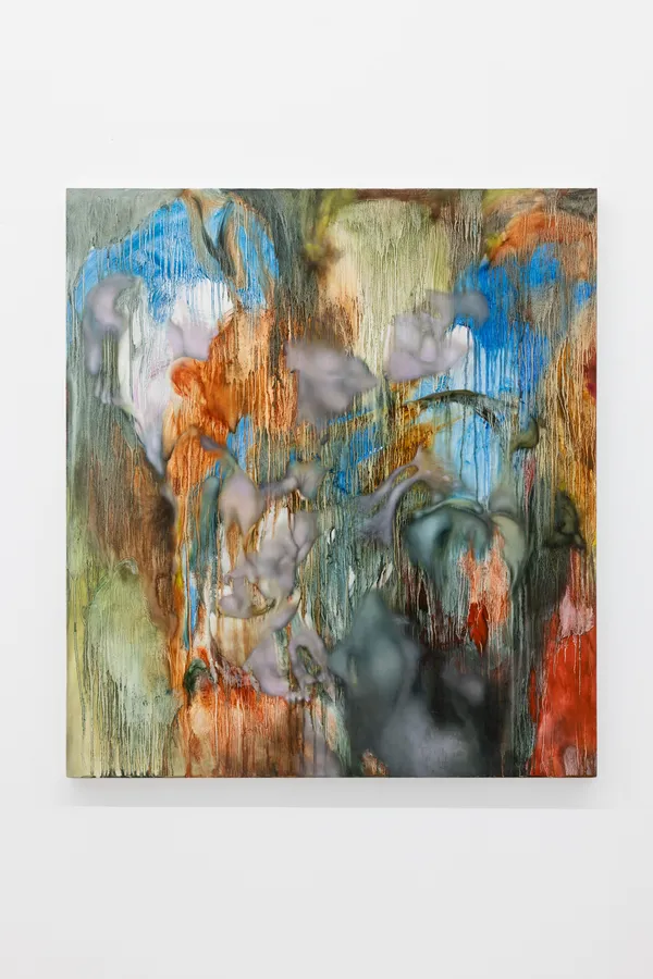 Sihan Guo, cloud-seeding above the stratosphere, shards of which descending like doppelgängers, mirroring the illusory duplication that rises the infinite library of babel, 2025