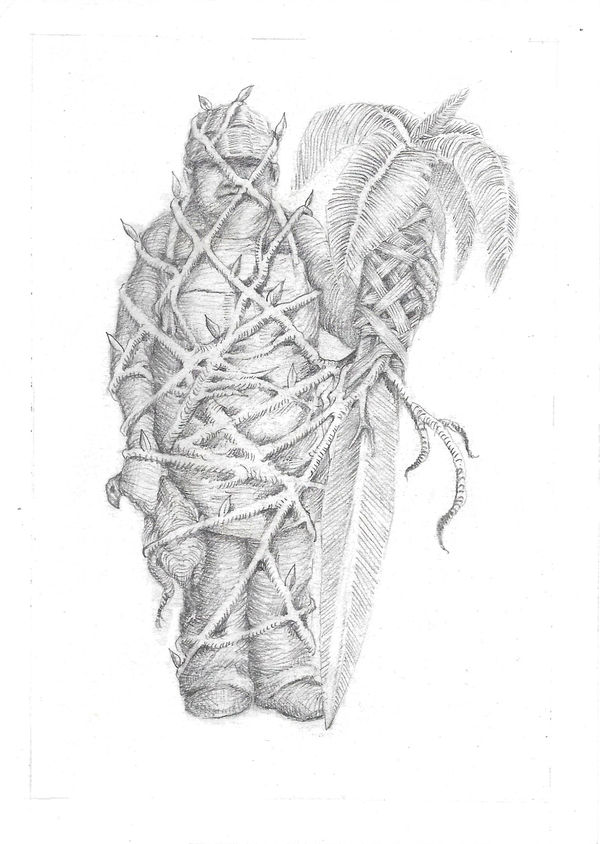 Gil Batle, Man in Tree, 2023