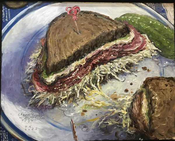 Chester Arnold, Chaim's Rueben, Marseilles 1936, 2022