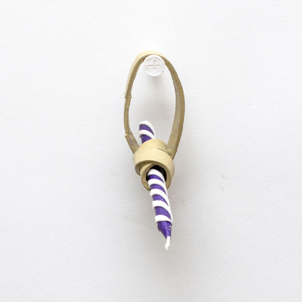 Imin Yeh, Birthday candle and rubber band, 2024