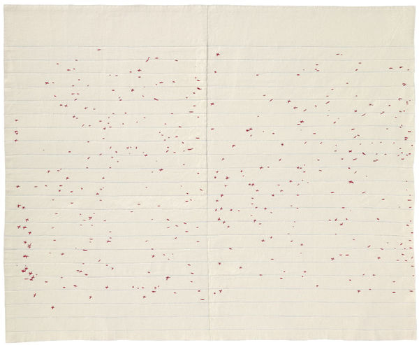 Jen Bervin, The Dickinson Composites Series (The Composite Marks of Fascicle 38), 2008