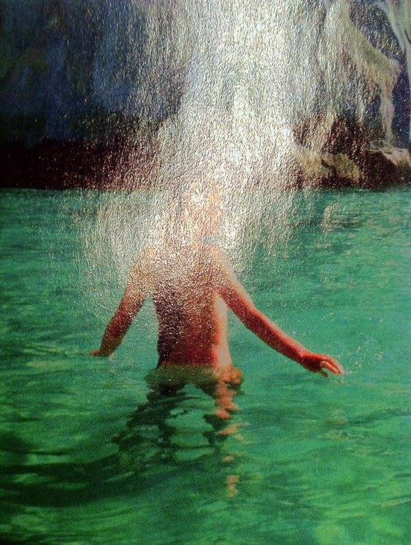 Nina Katchadourian, Bather ("Seat Assignment" project, 2010--ongoing), 2011