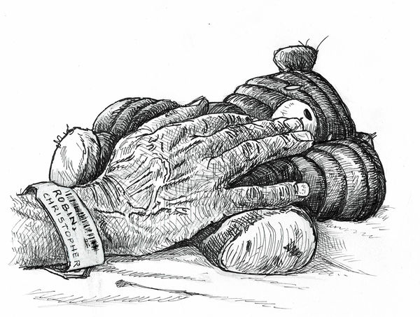 Sandow Birk, Hand on Winnie The Pooh, 2023