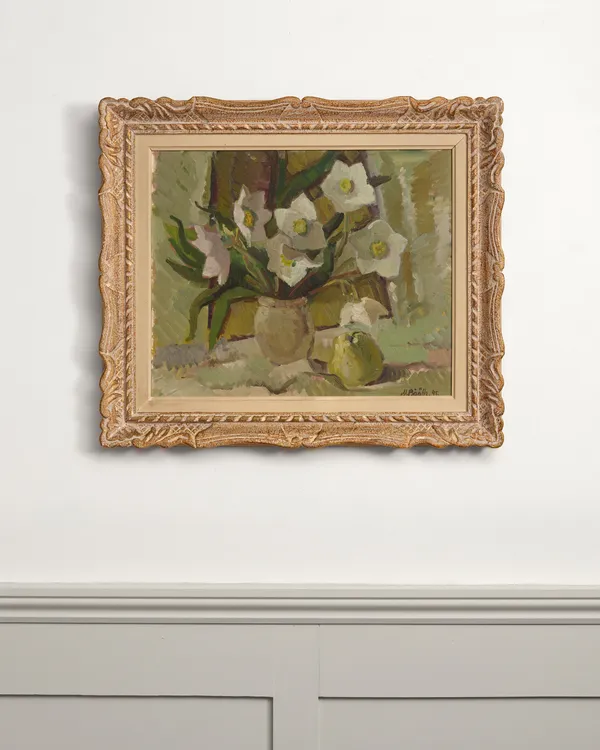 Maja Bååth, Still Life with Flowers, 1945
