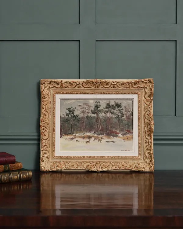 Harald Klinckowström, Deer on a Forest Edge , 1940