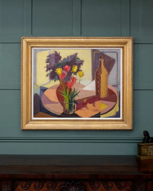 Frederick Gore RA, Still Life With Tulips