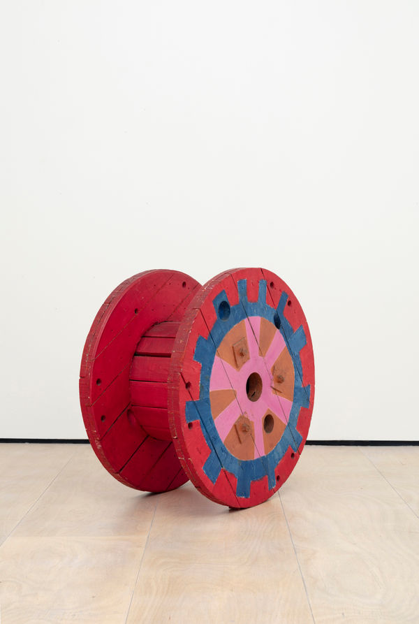 Ione Saldanha Untitled, from the series Bobinas [Spools], c. 1971 Tempera on wood 65 x 65 x 34 cm 25 5/8 x 25 5/8 x 13 3/8 in