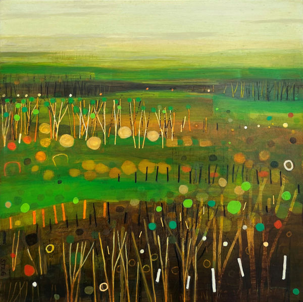 Sarah Thwaites, Woods in the Usk Valley, Early Spring, 2026