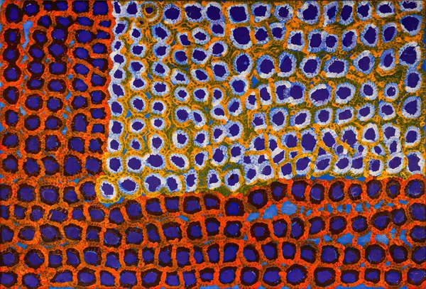 Kunmanara (Harry) Tjutjuna Kungkaku mana kuliningi/Thinking about women's bottoms, 2006 Acrylic on linen 124 x 84 cm